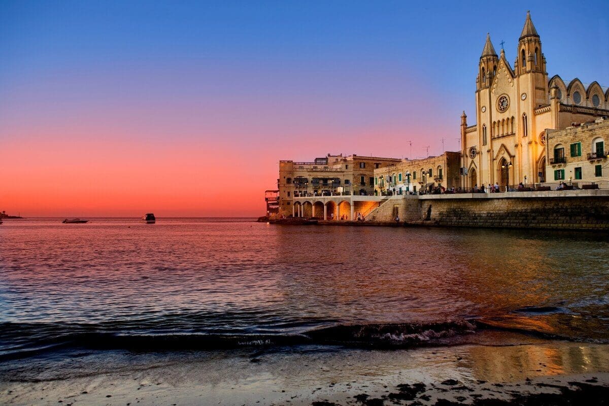 Sunset view at Malta