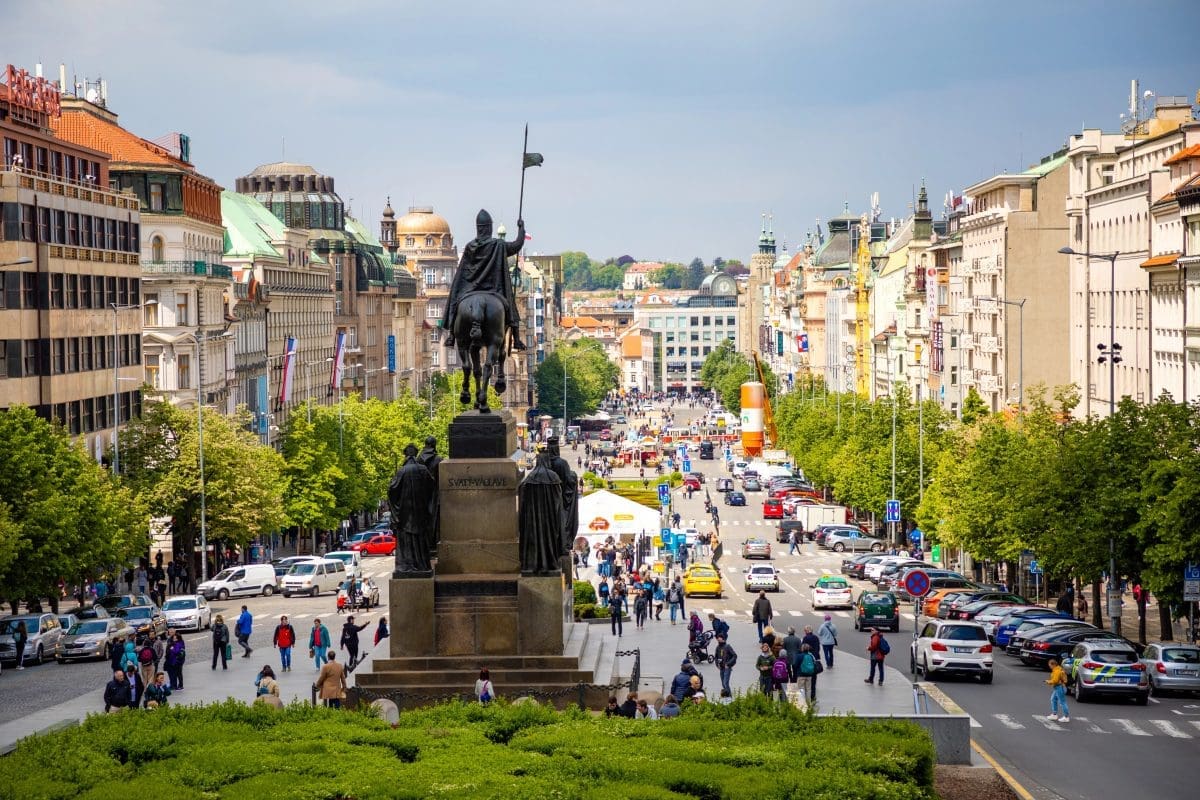 Wenceslas square Prague